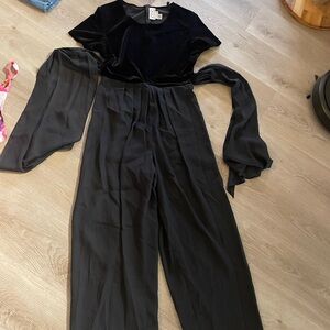 CDC Black Velvet Jumpsuit
